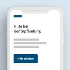 Schmuckgrafik Hilfe bei Kontopfändung