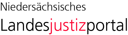 Grafik mit Link zum niedersächsischen Landesjustizportal