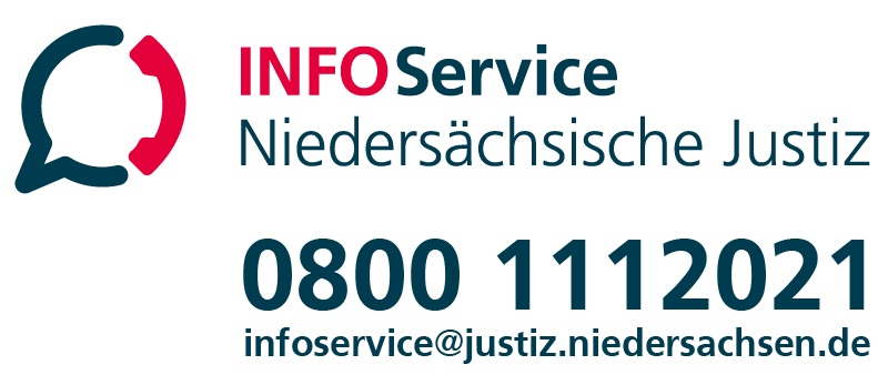 Schmuckgrafik Info Service Niedersächsische Justiz 08001112021